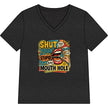 Shut Your Stupid Mouth Hole V-Neck Tee — 60s Retro Funny Women's T-Shirt