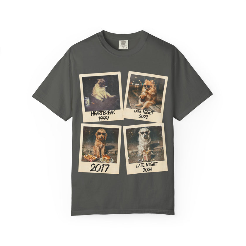 Personalized Polaroid Photo Tee — Custom Image & Text Options