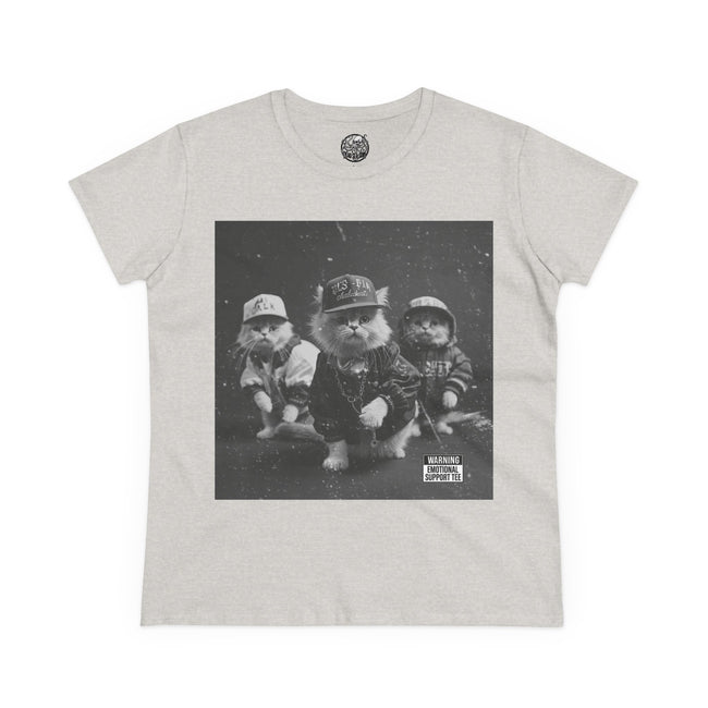 Women's 90s Kitten Hip Hop Album Cover Tee | Kittens as Rappers Shirt – 3D Sons Supply Co