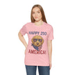 Happy 250 America! Patriotic Goldendoodle Tee