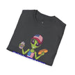 American Alien with Hot Dog and Beer T-Shirt | USA Flag Cap Fourth of July