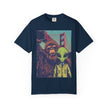 Alien & Bigfoot Golden Gate Bridge T-Shirt — San Francisco UFO & Cryptid Tee