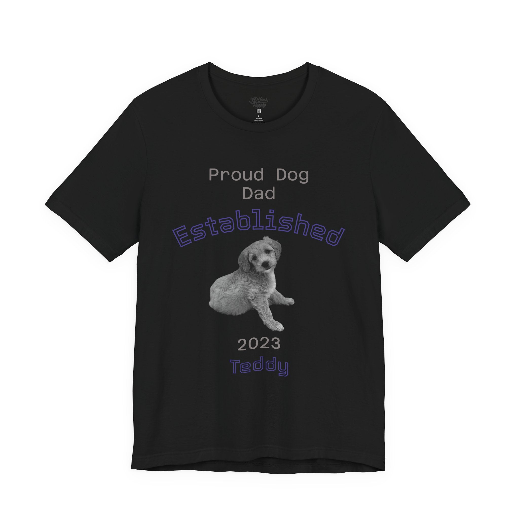 Proud Dog Dad Established Year T‑Shirt — Personalized Dog Dad Tee
