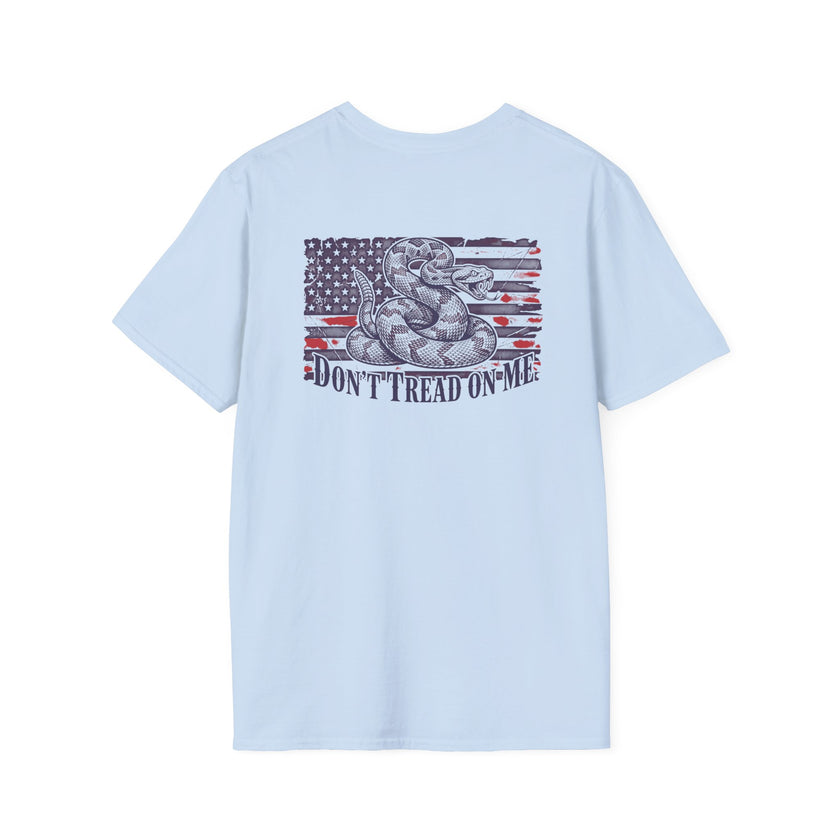 Dont Tread On Me Flag Tee Shirt American Gadsden Patriotic Independence Day Tee