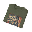 Jacked for July 4th T-Shirt | Patriotic Buff Abraham Lincoln Flag Design
