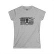 American Longhorn Skull Women's Tee — Rugged Western Graphic Shirt
