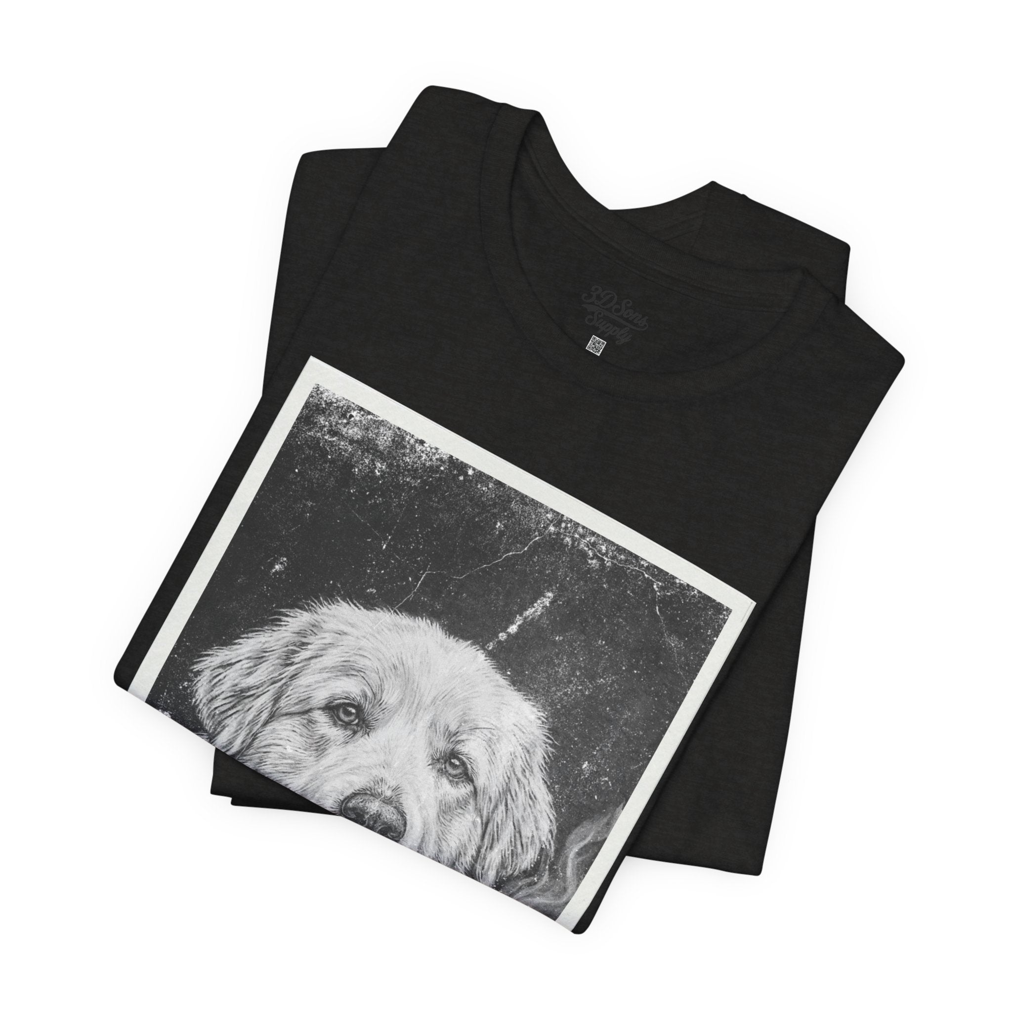 Great Pyrenees Smoke Photo Tee — Vintage Pup Graphic T-Shirt