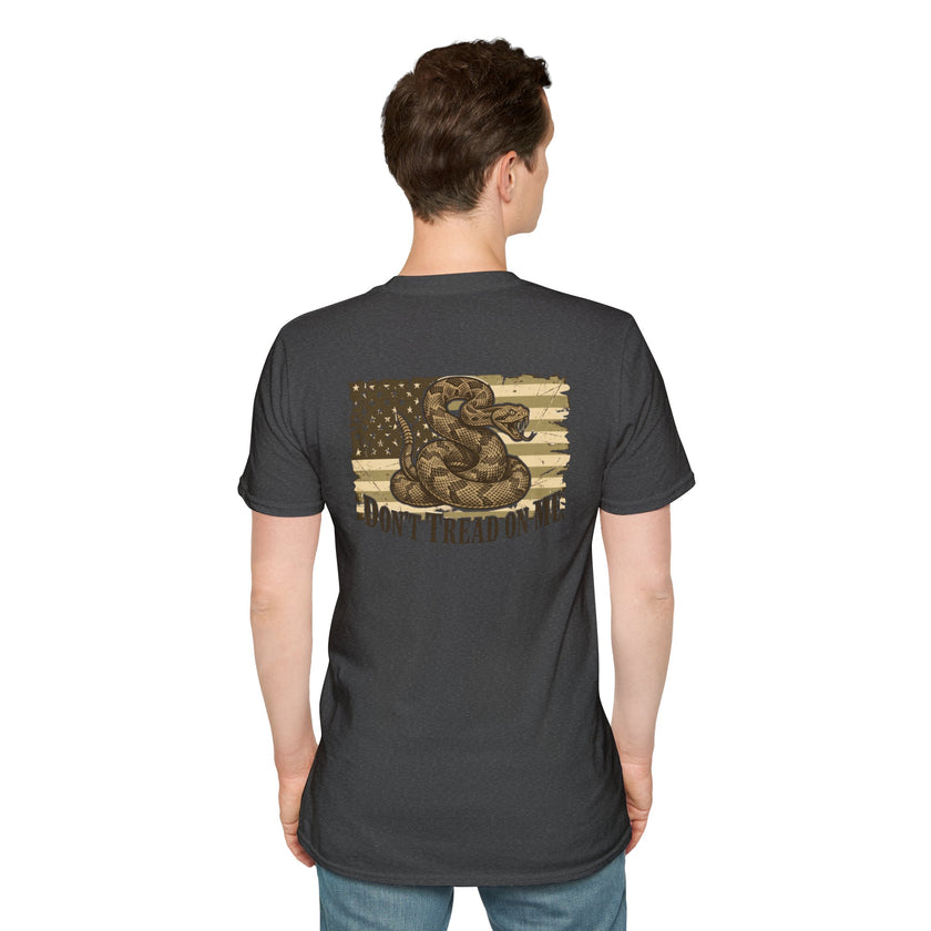 Dont Tread On Me Flag Tee Shirt American Gadsden Patriotic Independence Day Tee