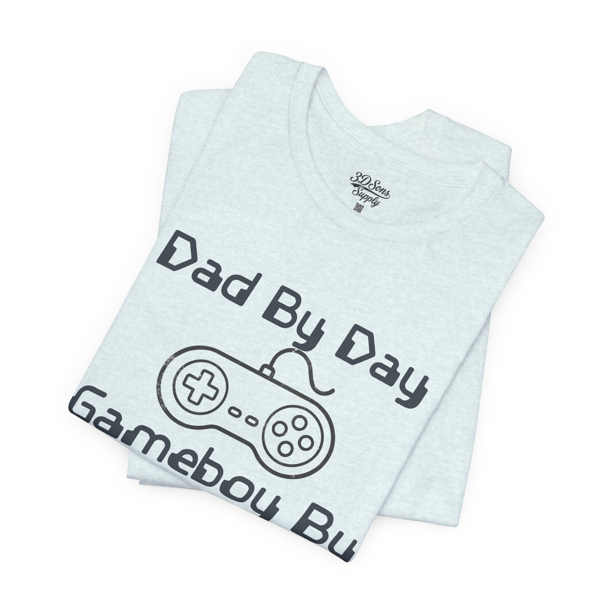 Personalized Dad By Day Gamer By Night T-Shirt,  90's Retro Controller Tee
