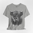 Highland Cow Smoking Tee — Vintage Highland Cattle Graphic T-Shirt