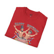 Buff Abraham Lincoln and George Washington Jumping Out of Birthday Cake T-Shirt | 4th of July Patriotic