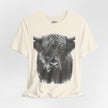 Highland Cow Smoking Tee — Vintage Highland Cattle Graphic T-Shirt
