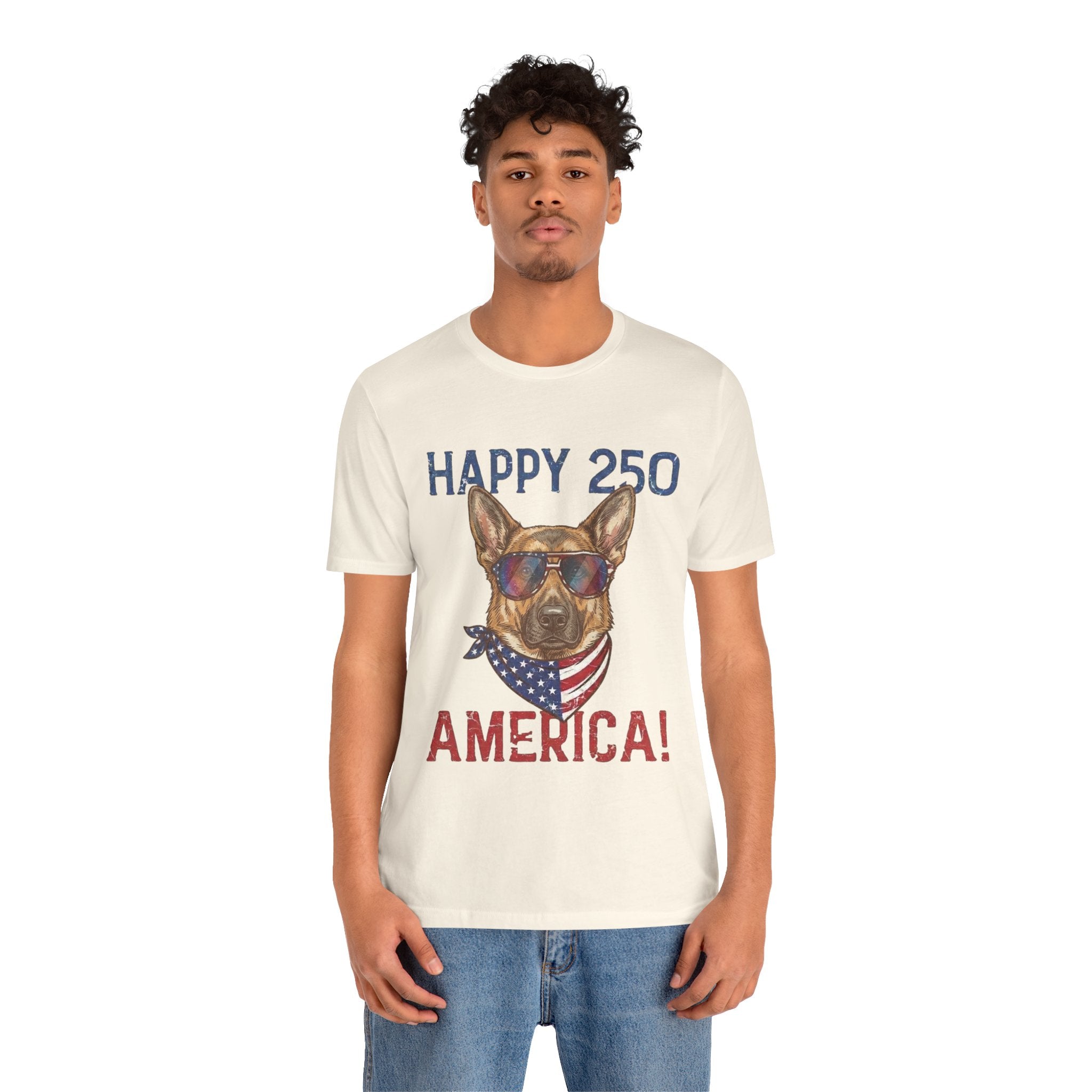 Happy 250 America! German Shepherd 4th of July T-Shirt