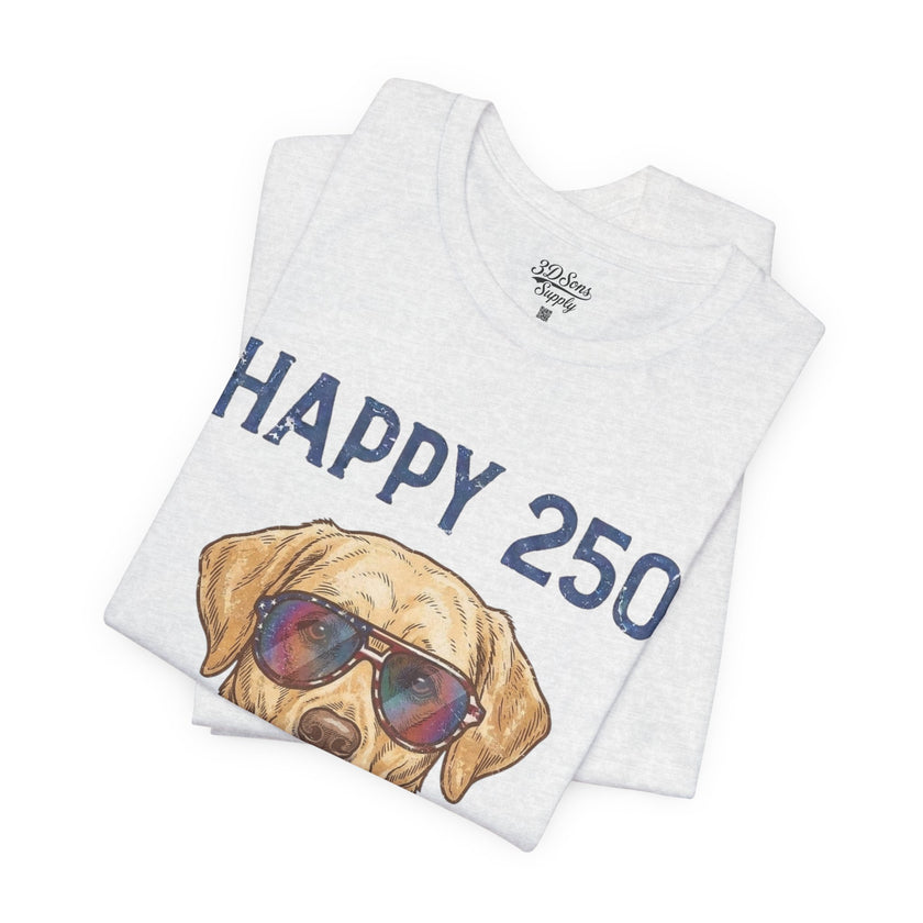 Patriotic Lab Dog Tee — 