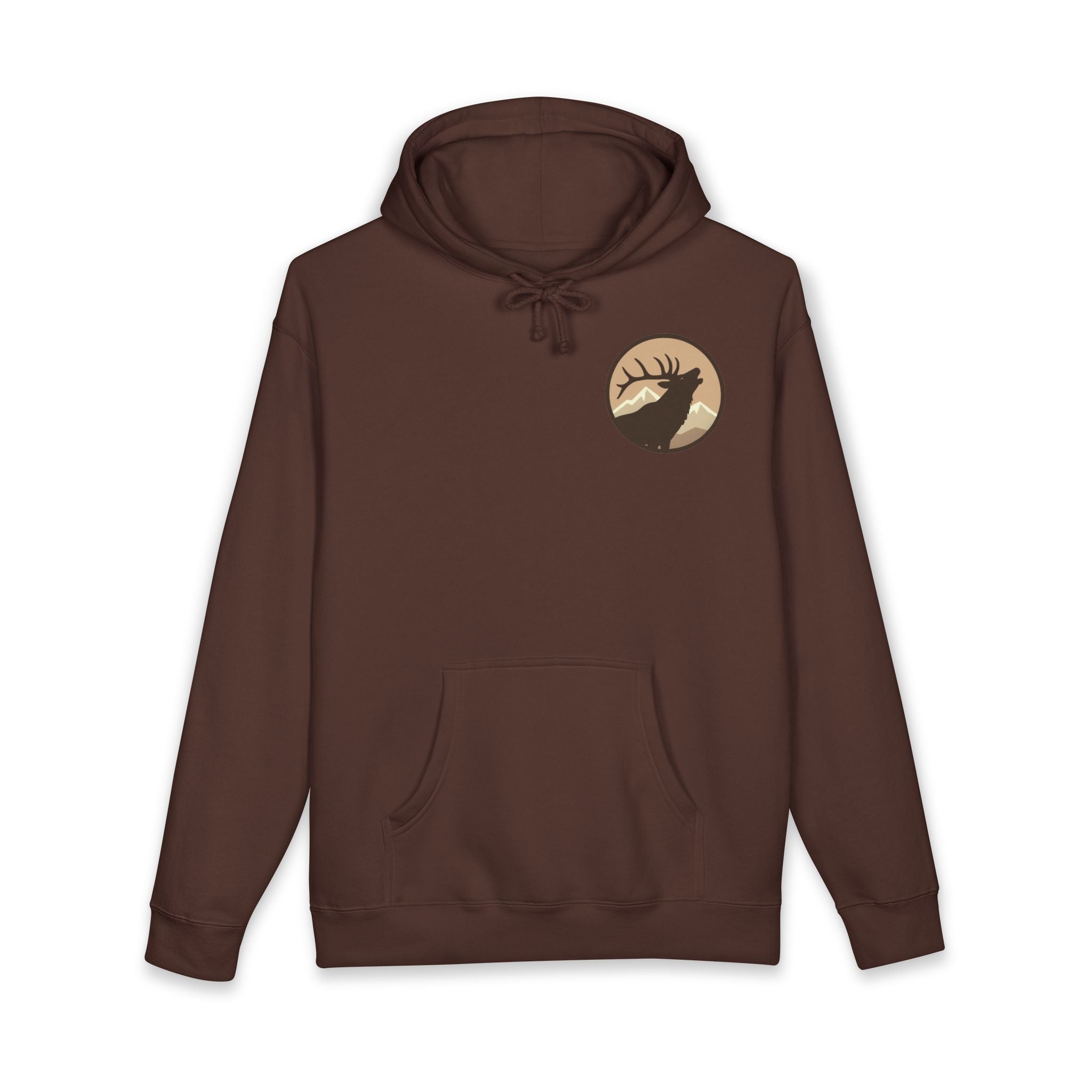 Personalized Elk Hunting Crew Hoodie — Personal Elk Silhouette Pullover