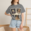 Personalized Polaroid Photo Tee — Custom 3 Image & Text Options