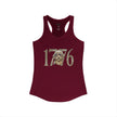 George Washington Doodle 1776 - Women's Ideal Racerback Tank