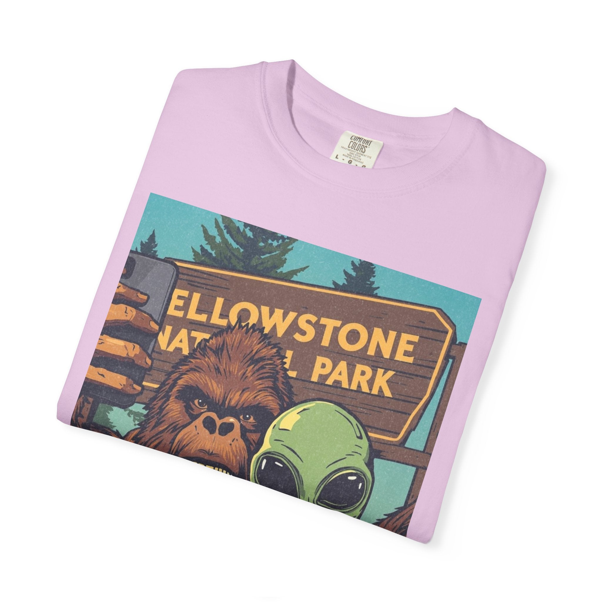Alien & Bigfoot Yellowstone T-Shirt