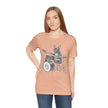 Drumming French Bulldog T-Shirt — Cute Dog Playing Drum Graphic Tee