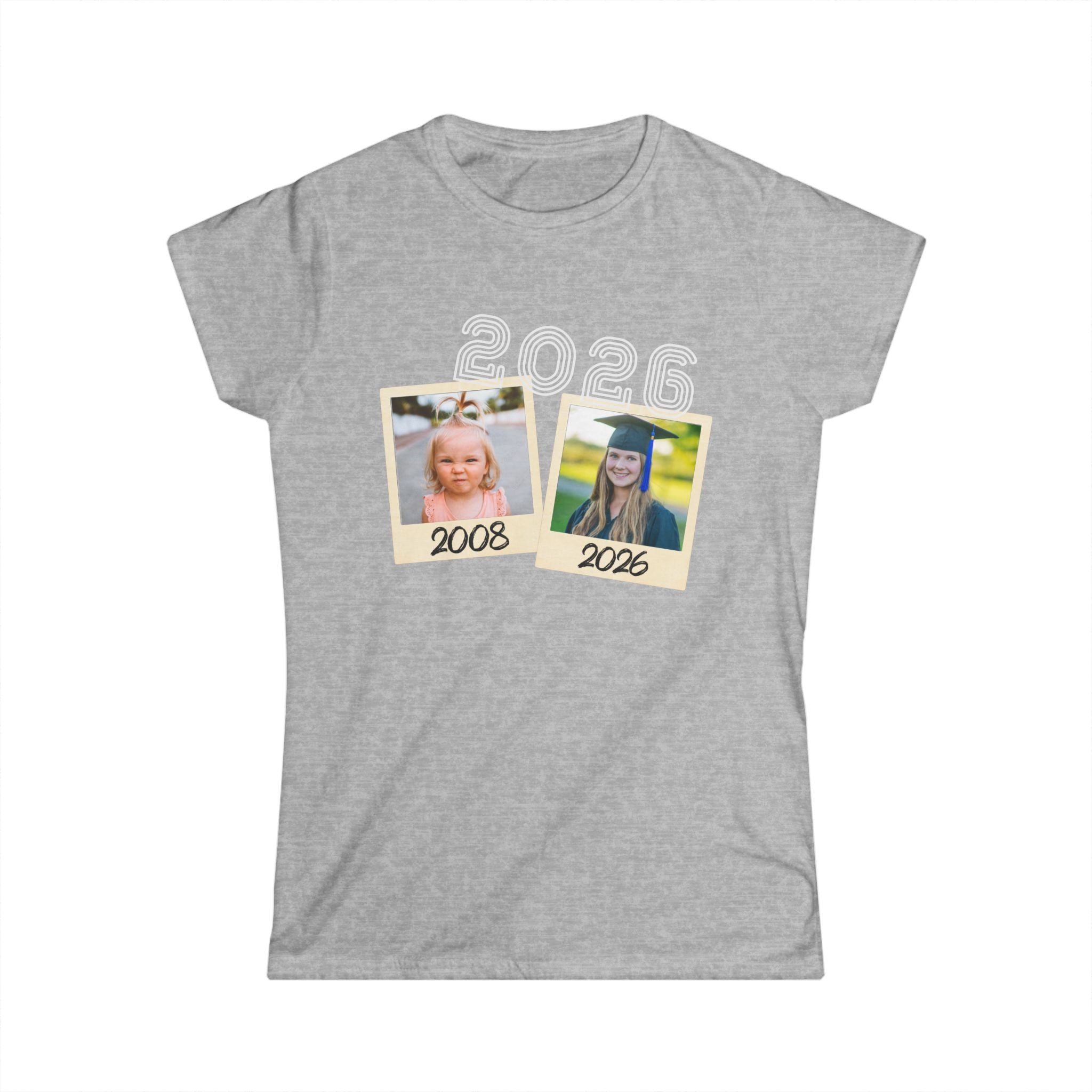Personalized Photo & Text Graduation/Parent Gift - Women's Polaroid Tee