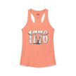 1776 Longhorn Skull Women's Racerback Tank