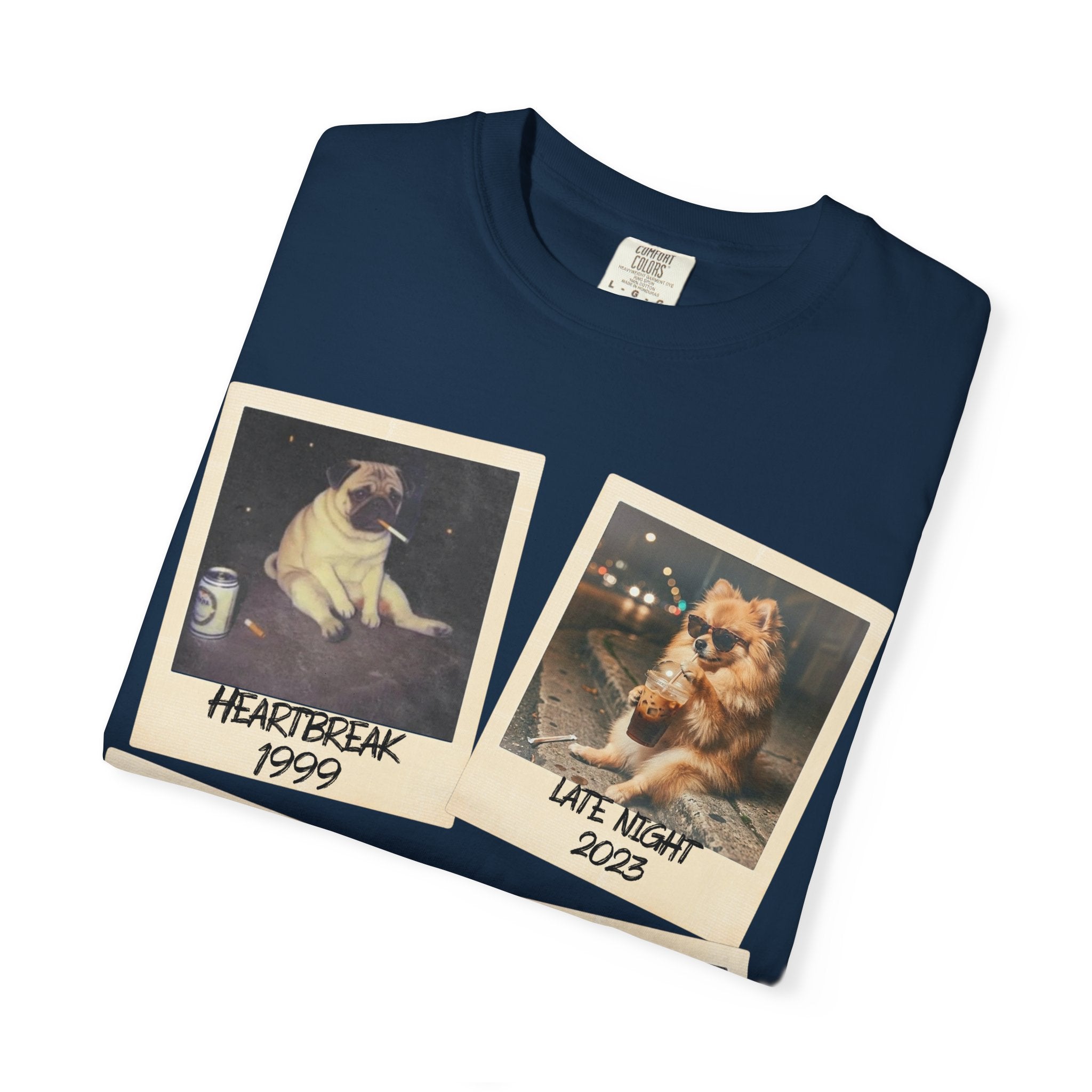 Personalized Polaroid Photo Tee — Custom Image & Text Options