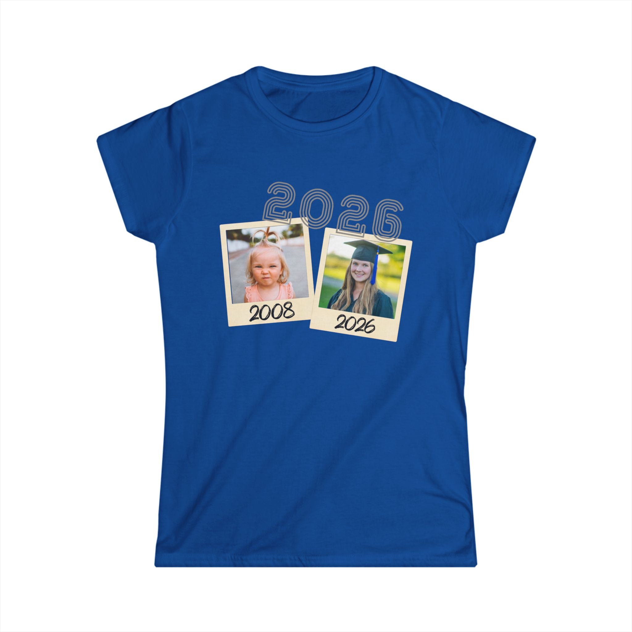Personalized Photo & Text Graduation/Parent Gift - Women's Polaroid Tee