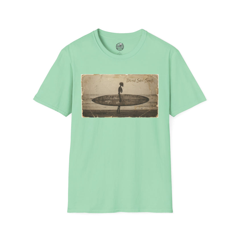 Vintage Skeleton Surfer Photograph T-Shirt | Retro Beach Surf Tee – 3D Sons Supply Co