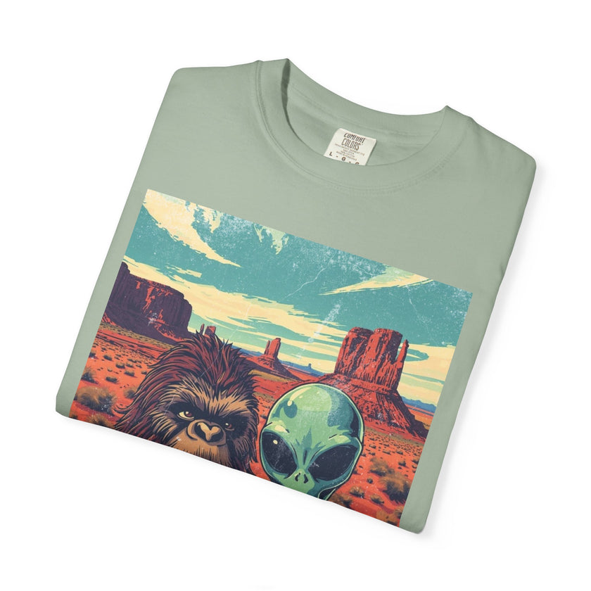 Alien & Bigfoot Monument Park T-Shirt