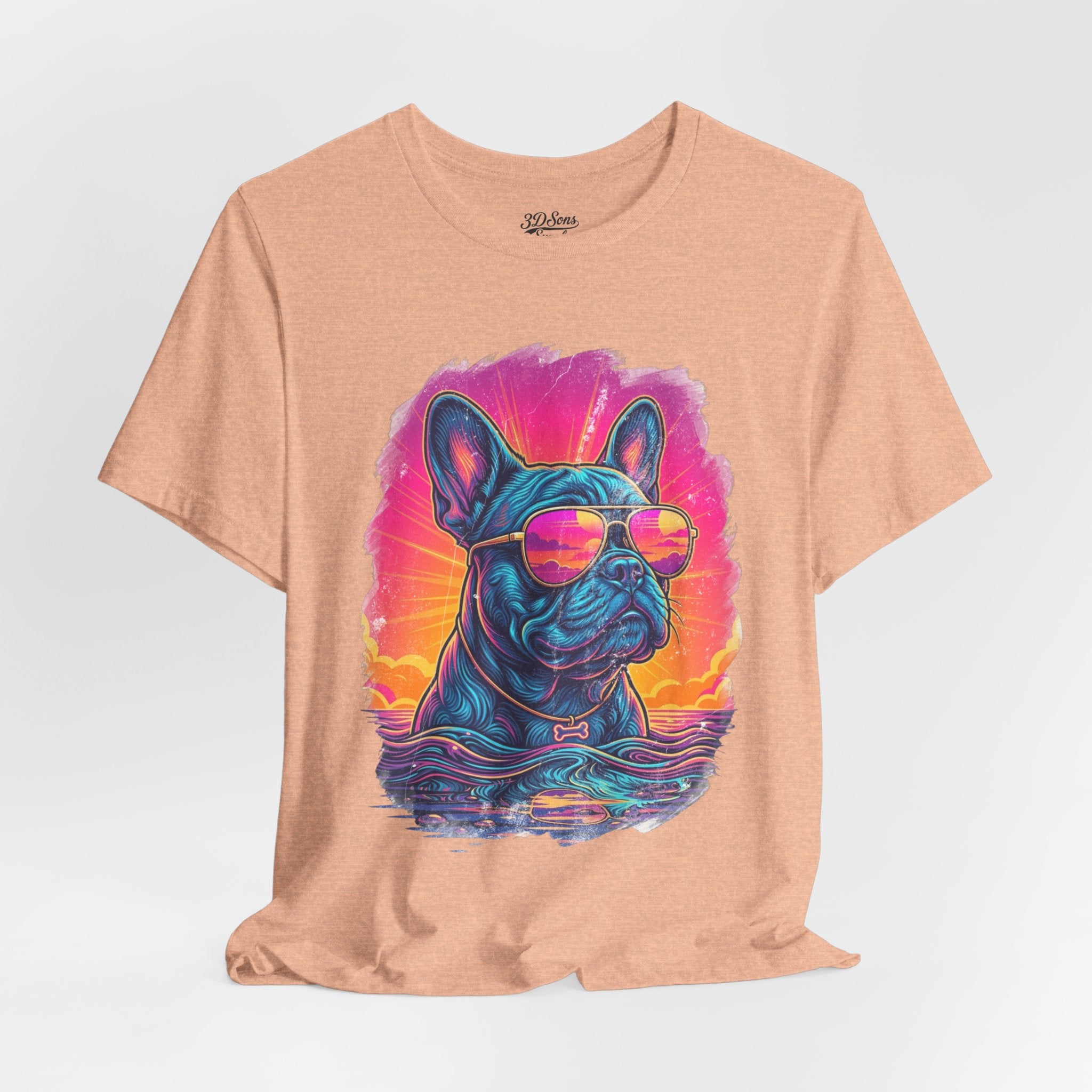 French Bulldog Retro 90s Tee — Vice City Vintage Dog Graphic