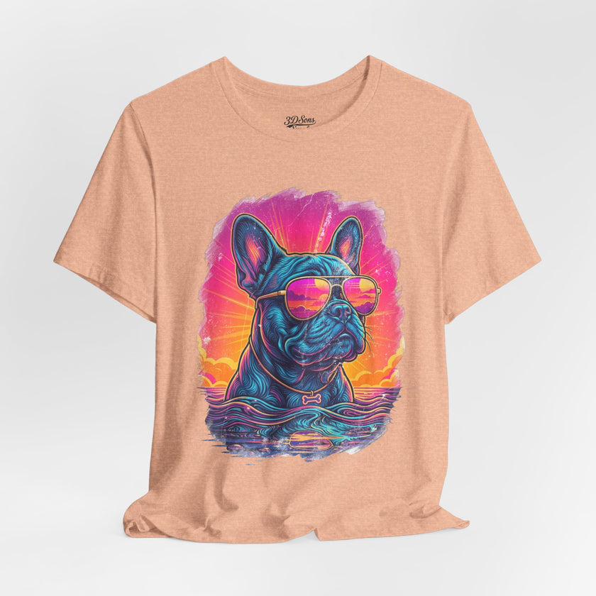 French Bulldog Retro 90s Tee — Vice City Vintage Dog Graphic