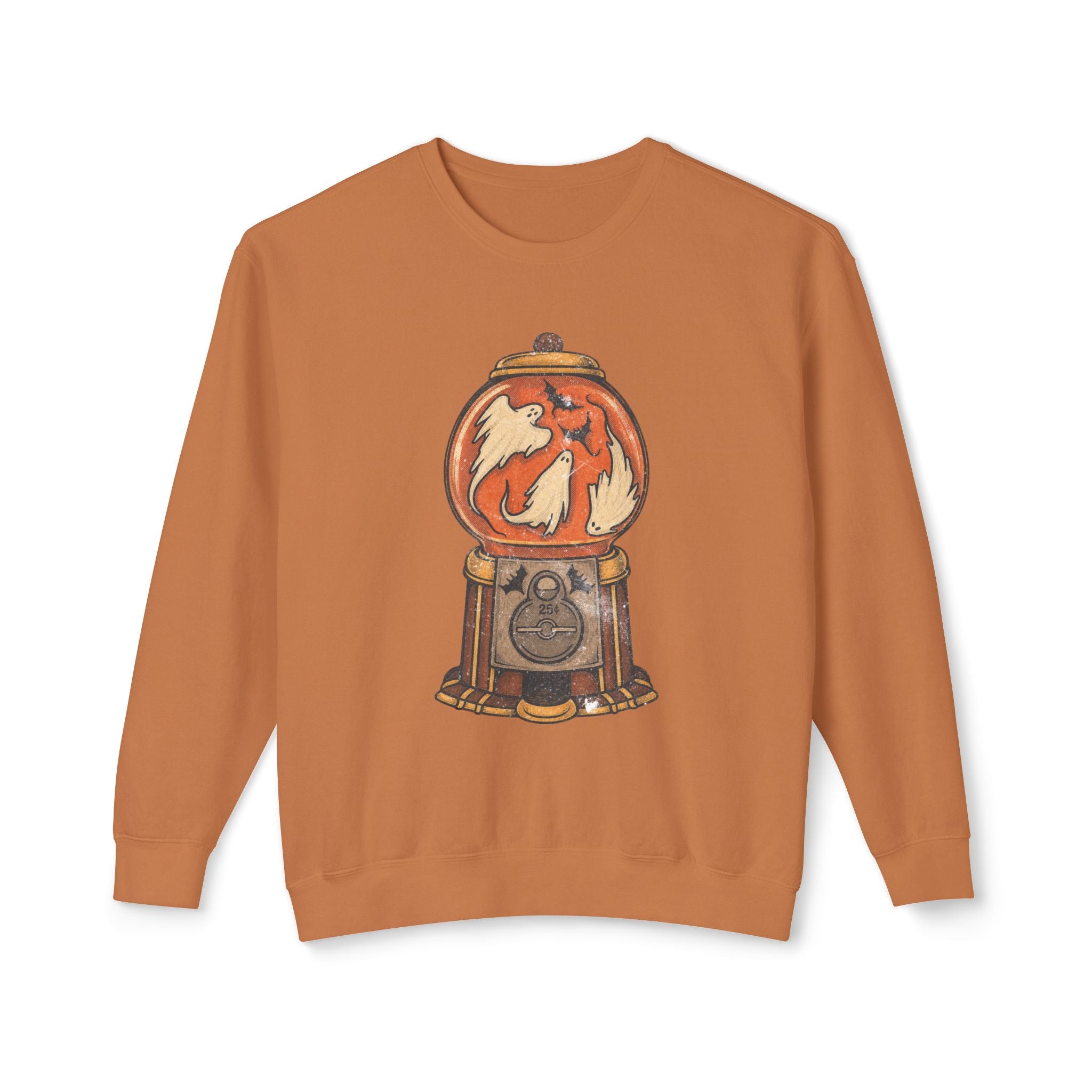 Ghost and Devil Gumball Machine Sweatshirt | Halloween Spooky Illustration