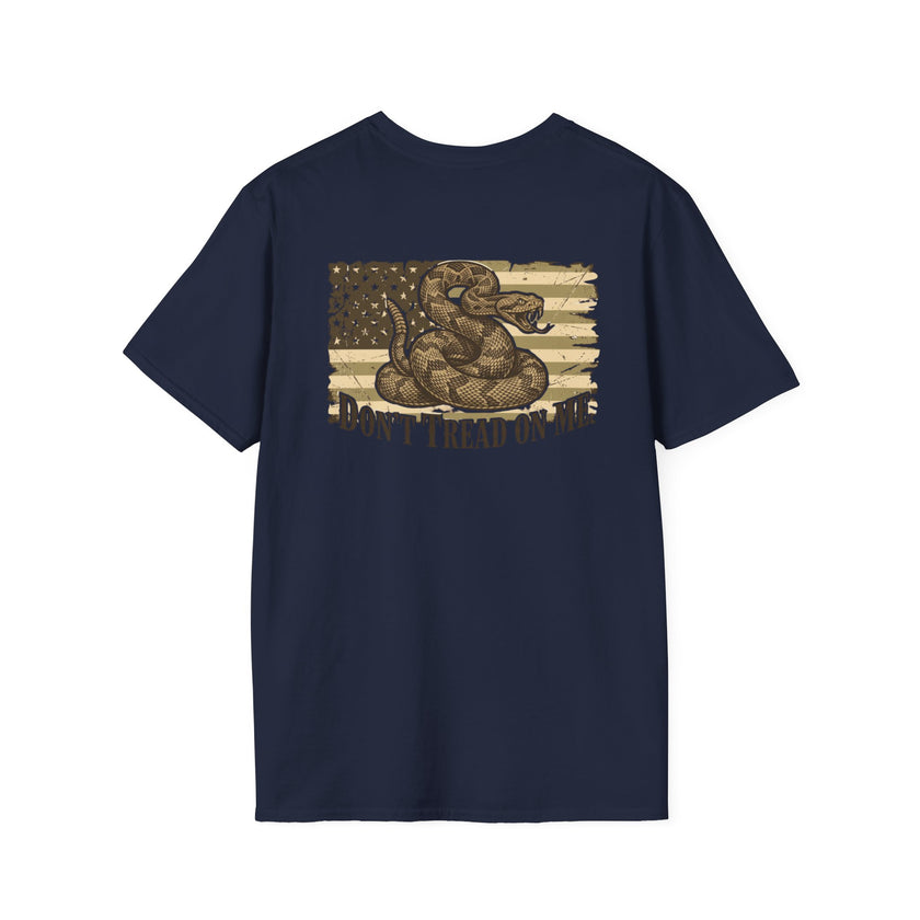 Dont Tread On Me Flag Tee Shirt American Gadsden Patriotic Independence Day Tee