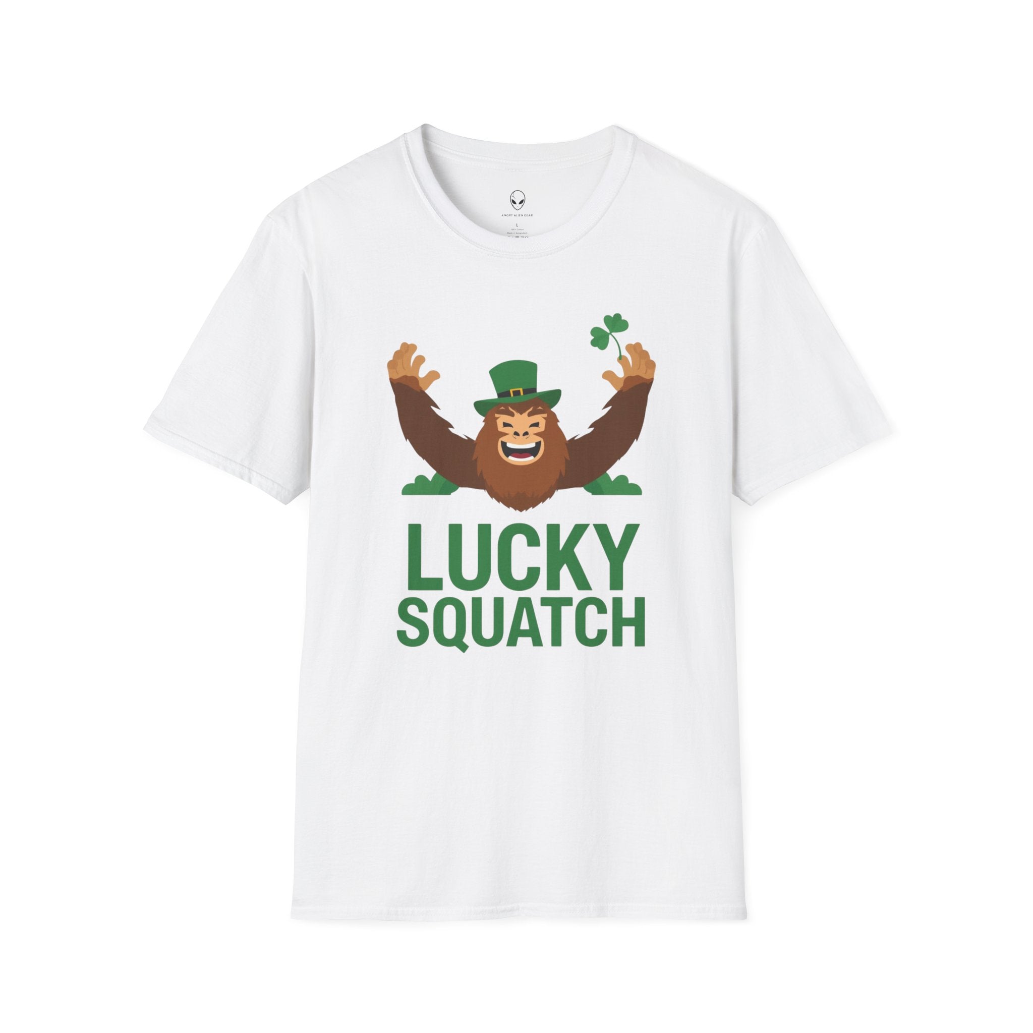 Lucky Squatch Sasquatch T-Shirt St. Patricks Day Bigfoot Shamrock