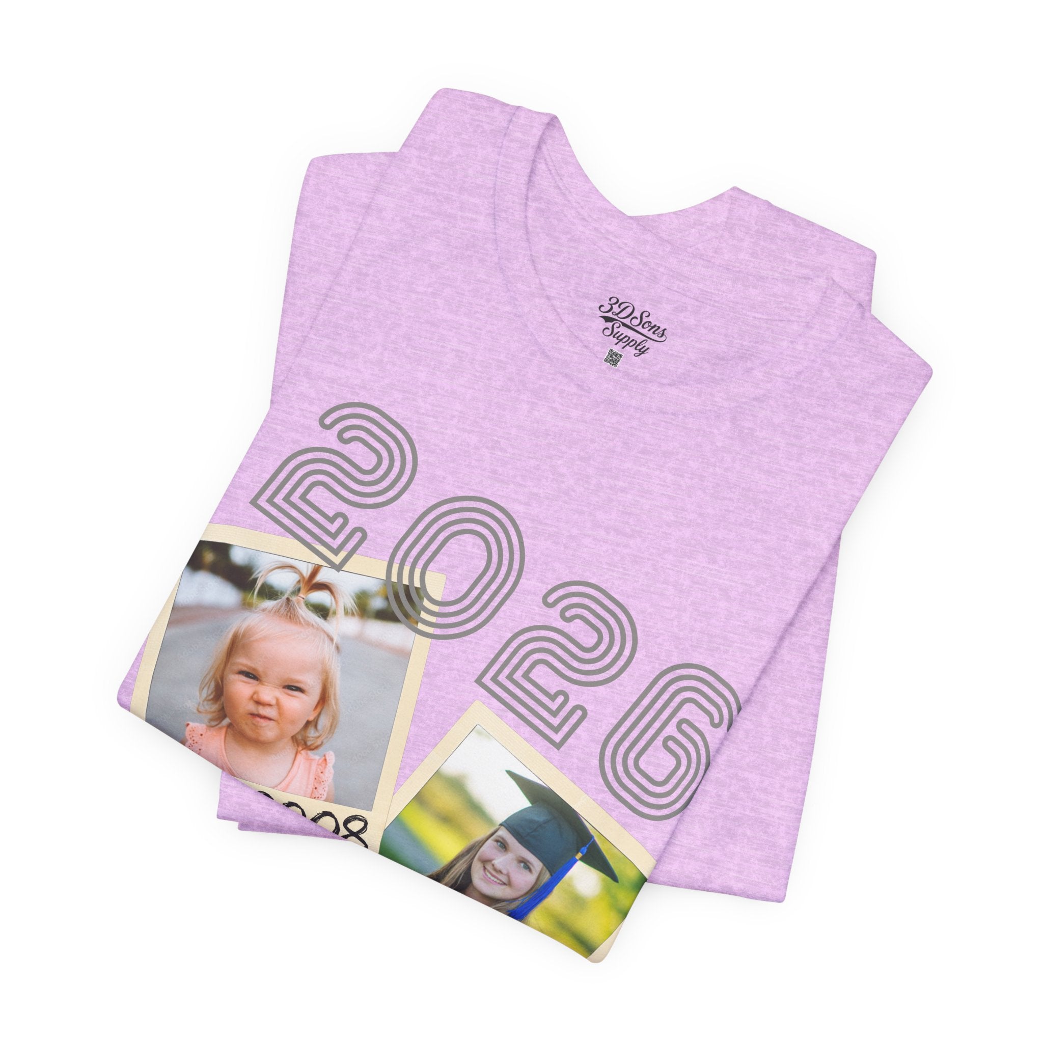 Personalized Custom Graduation & Parent Gift - Throwback Photo Memory Tee