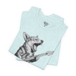 Corgi Rockstar T‑Shirt — Guitar Playing Dog Graphic Tee