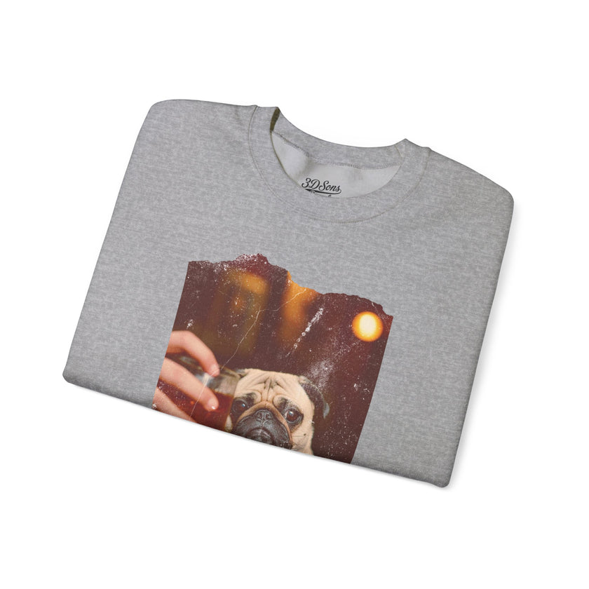 Drunk Pug Crewneck Sweatshirt