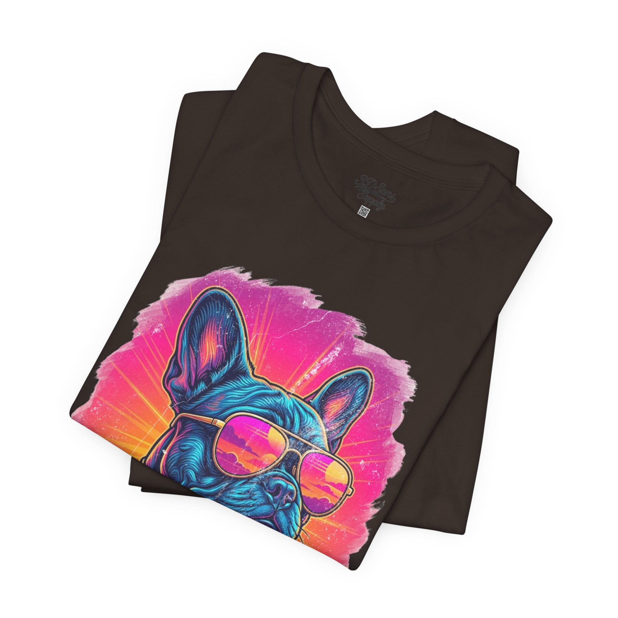 French Bulldog Retro 90s Tee — Vice City Vintage Dog Graphic