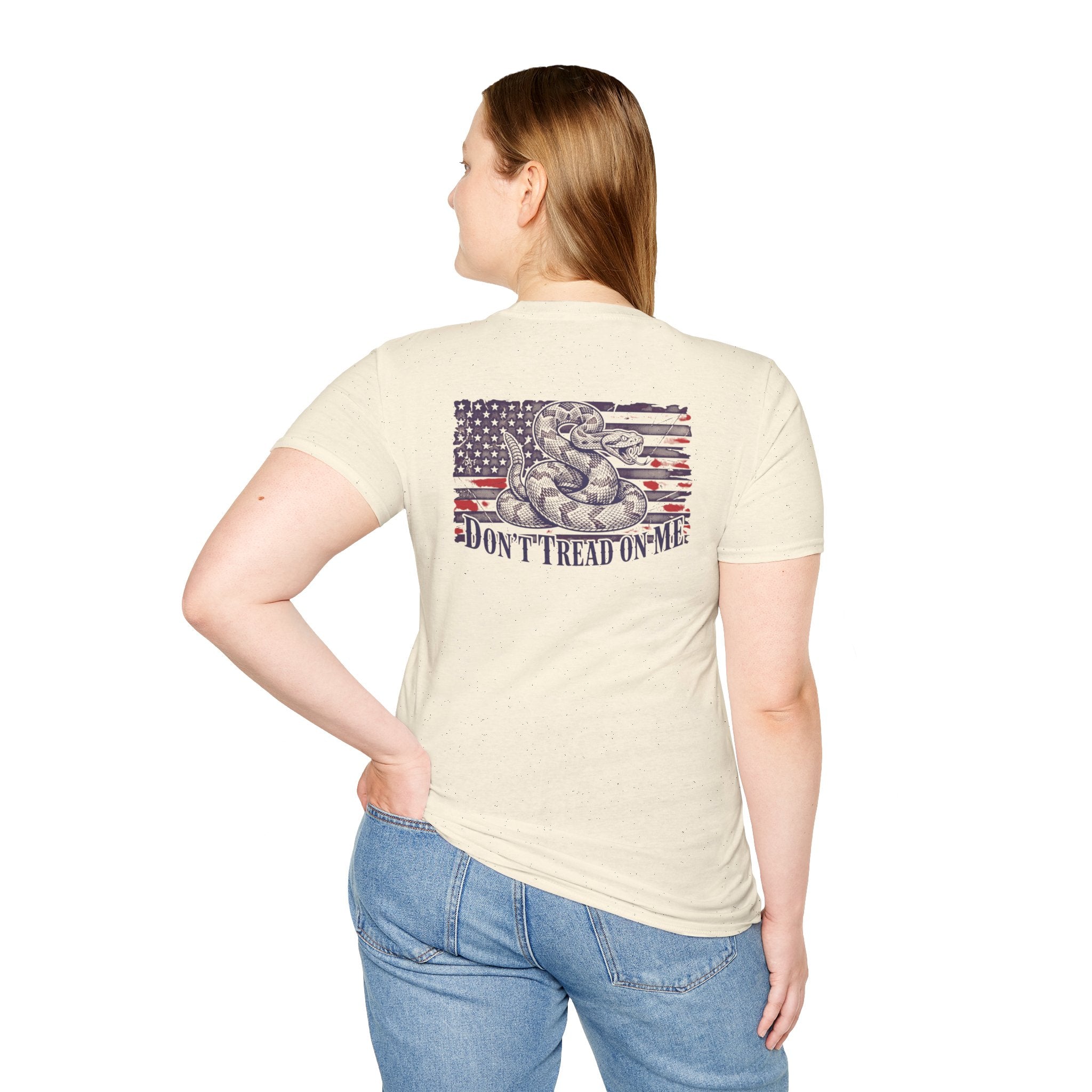 Dont Tread On Me Flag Tee Shirt American Gadsden Patriotic Independence Day Tee