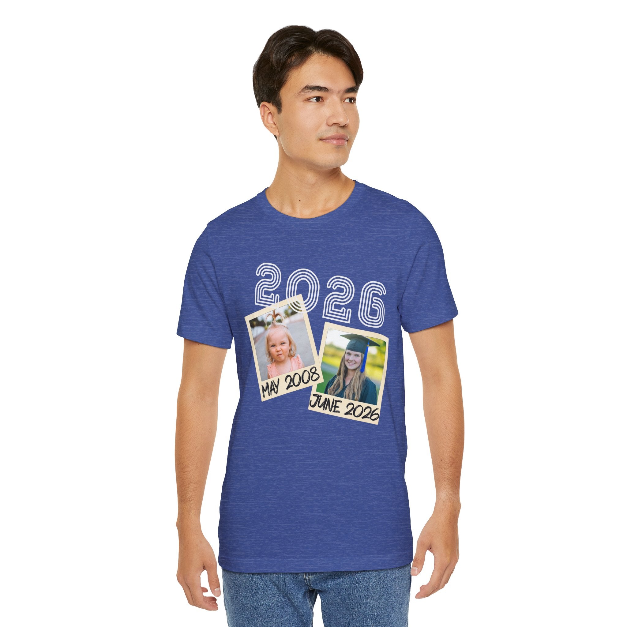 Personalized Custom Graduation & Parent Gift - Throwback Photo Memory Tee