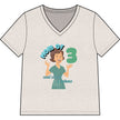 Personalized Mom of 3, Funny Motherhood Shirt Survival, Snacks & Patience