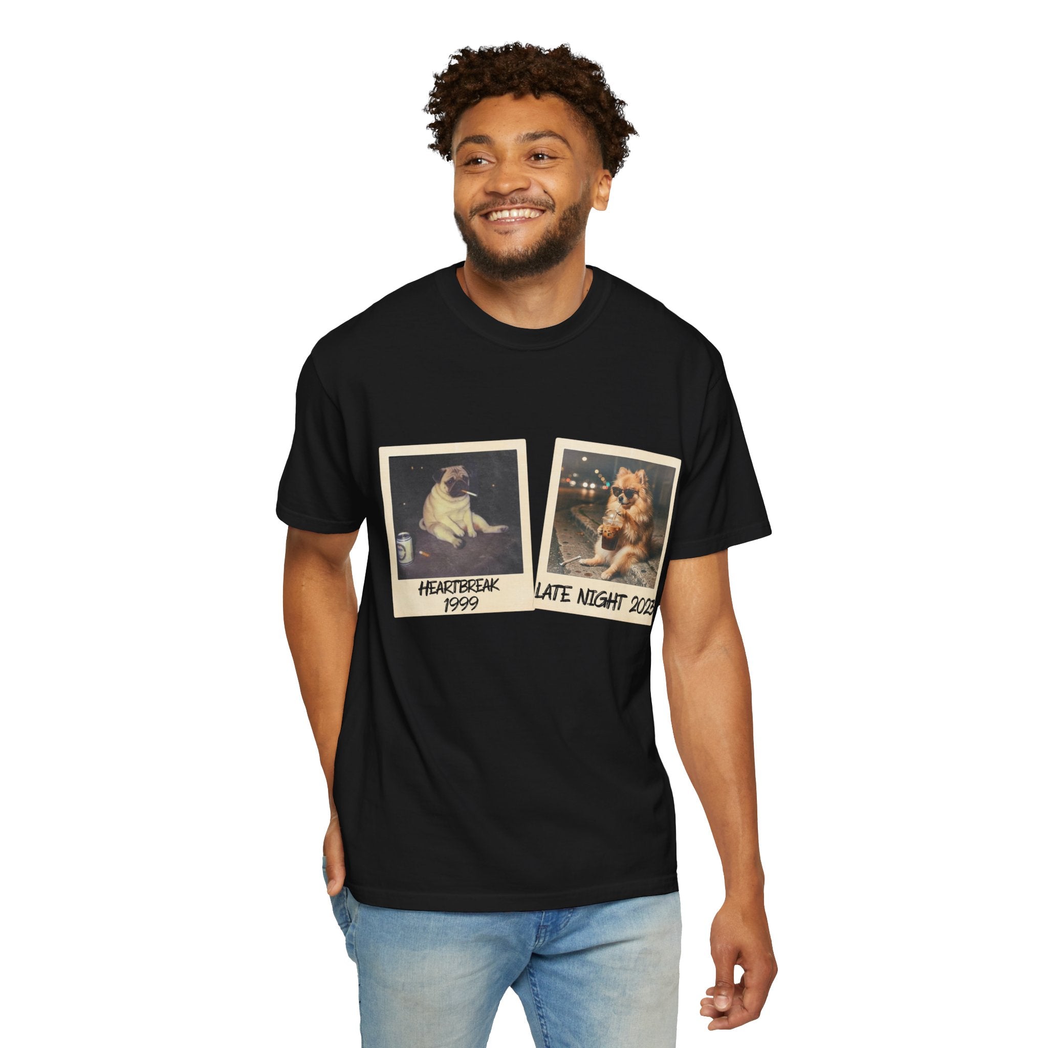 Personalized Polaroid Photo T-Shirt — Custom 2-Image Keepsake