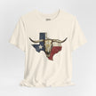 Texas Flag Longhorn Tee - Vintage Texas Skull T-Shirt