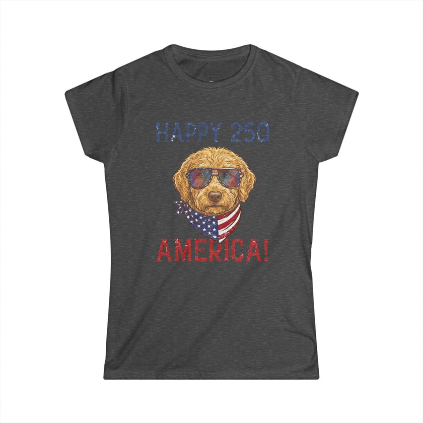 Women's Patriotic Dog Tee 