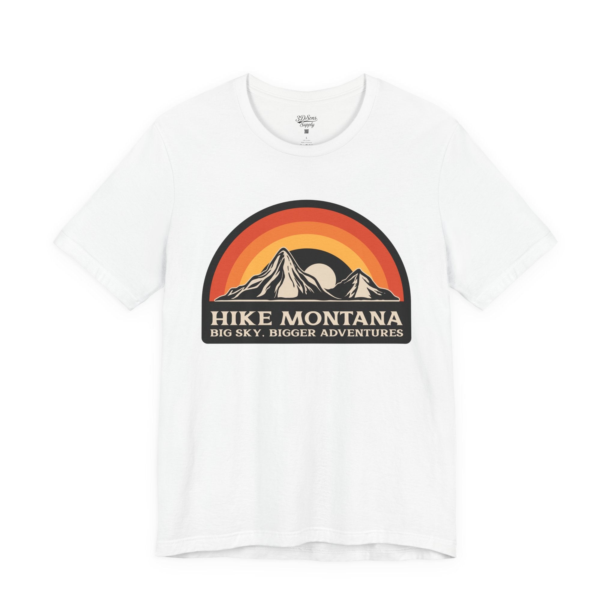 Hike Montana Mountain Adventure T-Shirt — Hiking Graphic Tee