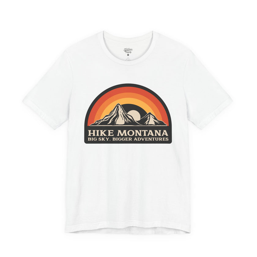 Hike Montana Mountain Adventure T-Shirt — Hiking Graphic Tee