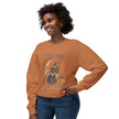 Vintage Halloween Cat Crewneck Sweatshirt | Retro Moon, Pumpkins, Witch Hat