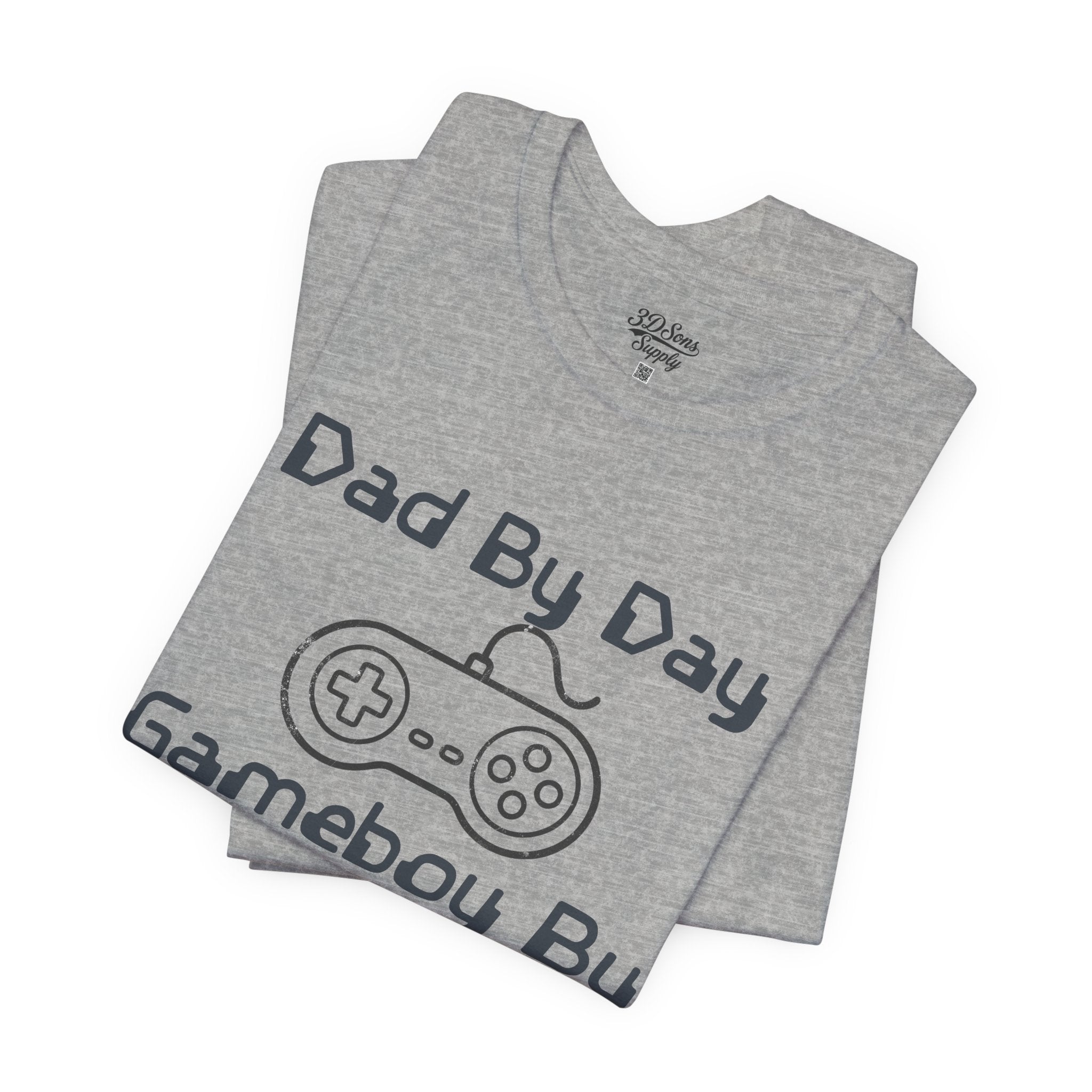 Personalized Dad By Day Gamer By Night T-Shirt,  90's Retro Controller Tee