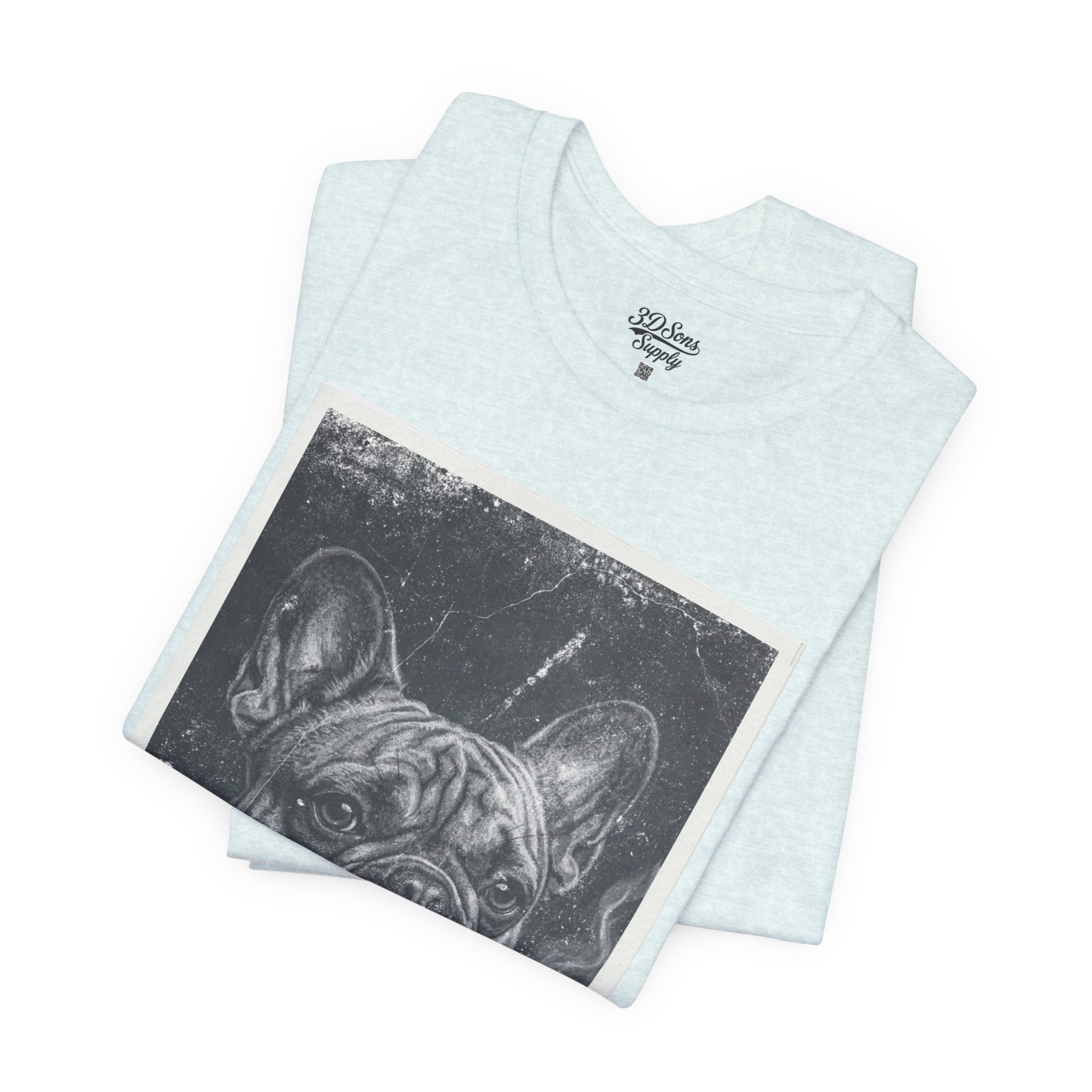 French Bulldog Smoking Graphic Tee — Retro Smoky Dog Art T-Shirt