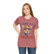 Happy 250 America! Corgi Sunglasses Patriotic Tee